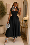 Black Tie Shoulder Dress