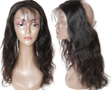 Peruvian body wave 360 lace frontal closure